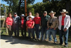 Volunteers for National Lands Day at James Kipp Rec Area